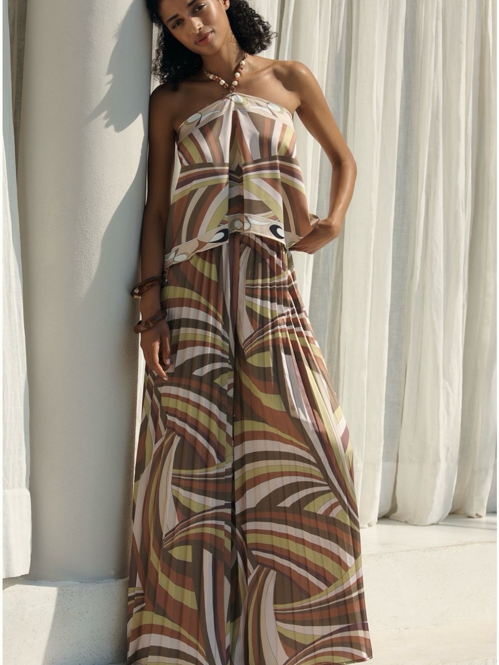 Scarf Wide-Leg Pants - Picture 3 of 8
